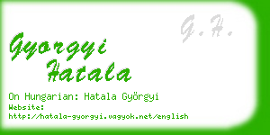 gyorgyi hatala business card